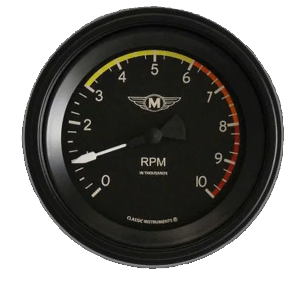Moal Bomber 3-3/8" Tachometer Gauge