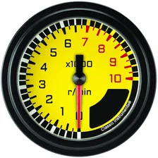 AutoCross Yellow 2-5/8" Tachometer Gauge image 1