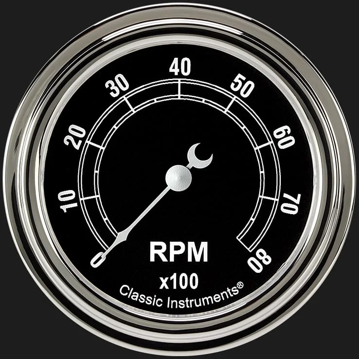 Traditional 2-5/8" Tachometer Gauge