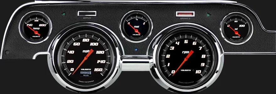 Velocity Black 1967-68 Mustang