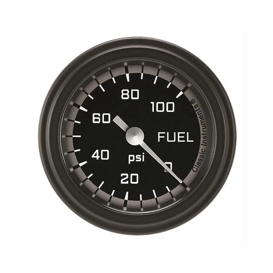 Autocross Gray 2-1/8" Fuel Pressure Gauge (100 PSI)