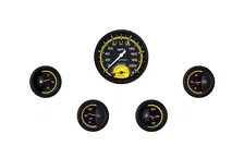 AutoCross Yellow 3" Ultimate w/ 2-1/8" Fuel/Temp/Volt/Oil GM image 1