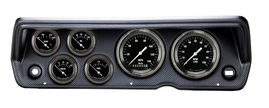 1970-76 Duster Hot Rod Six Gauge Set Mopar