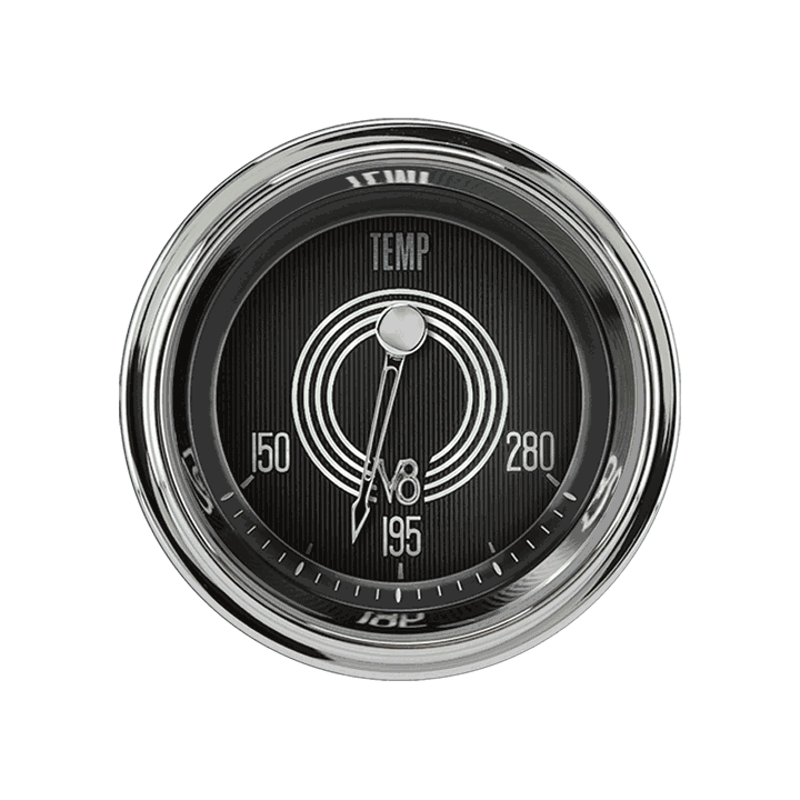 V8 Speedster 2-1/8" Water Temperature Gauge