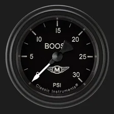 Moal Bomber 2-1/8" Boost Gauge (30 PSI) image 1