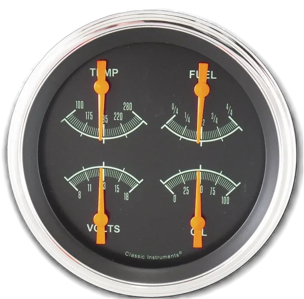 G/Stock 4-5/8" Quad Gauge (240-33 Ohm)