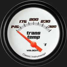 Velocity White 2-5/8" Transmission Temperature Gauge image 1
