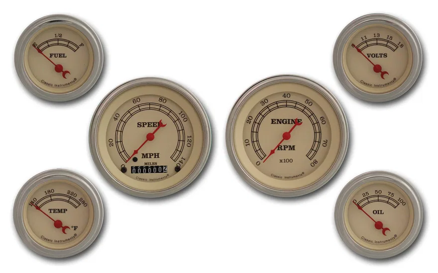 Vintage Series Six Gauge Set - GM