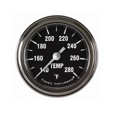 Hot Rod 2-1/8" Full Sweep Water Temperature Gauge image 1