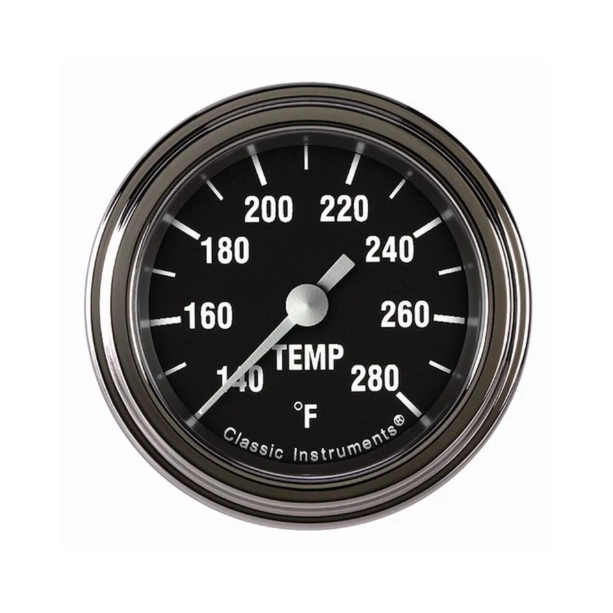 Hot Rod 2-1/8" Full Sweep Water Temperature Gauge