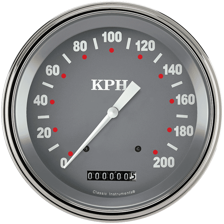 SG Series 5" Speedometer Gauge (200 KPH)