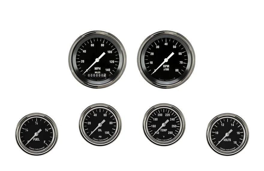Hot Rod Six Gauge Set
