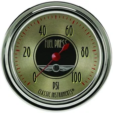 All American Nickel 2-5/8" Fuel Pressure Gauge (100 PSI) image 1