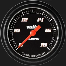 Velocity Black 2-5/8" Volt Gauge image 1