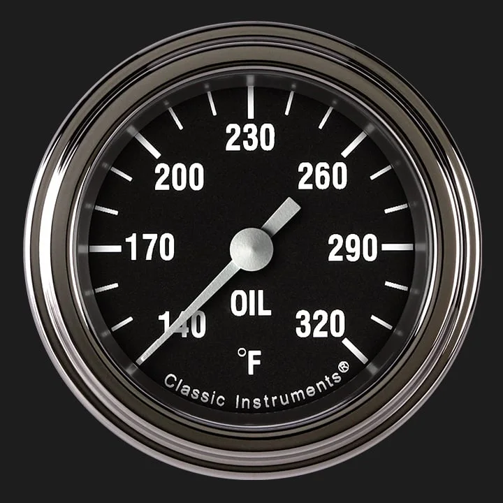 Hot Rod 2-1/8" Oil Temperature Gauge