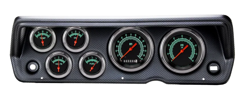 1970-76 Duster G/Stock Six Gauge Set Mopar