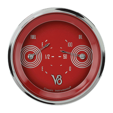V8 Red Steelie 3-3/8" Dual image 1