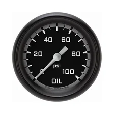 Autocross Gray 2-5/8" Oil Pressure Gauge image 1