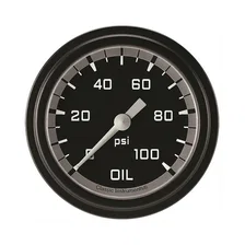 Autocross Gray 2-5/8" Oil Pressure Gauge image 1