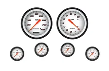 Velocity White Six Gauge Set image 1