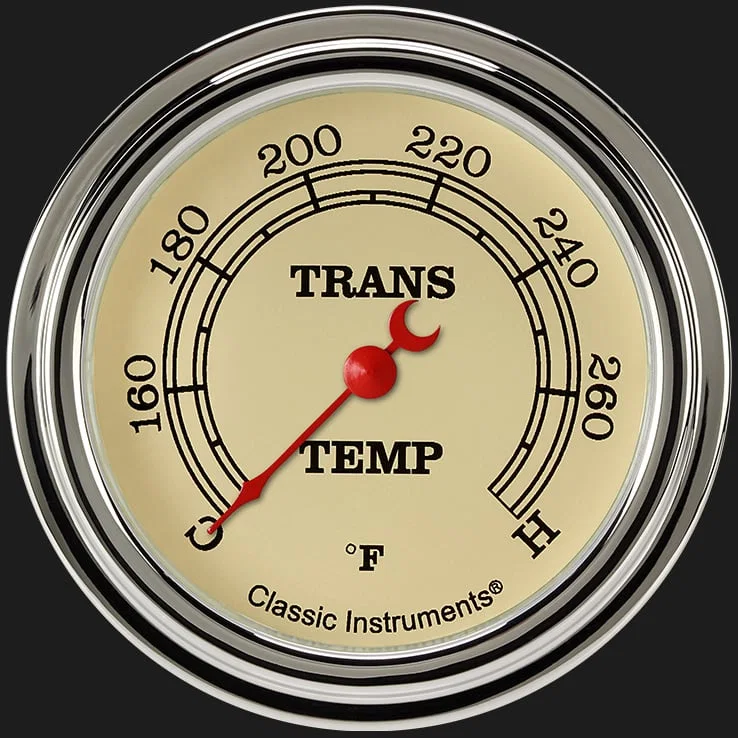 Vintage 2-5/8" Transmission Temperature Gauge