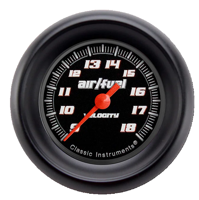 Velocity Black 2-1/8" Air Fuel Ratio Gauge