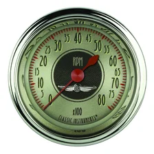 All American Nickel 2-1/8" Tachometer Gauge image 1