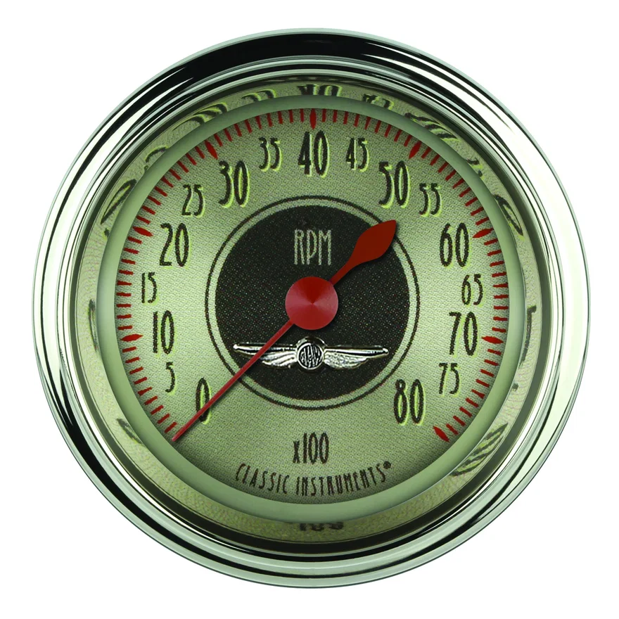 All American Nickel 2-1/8" Tachometer Gauge