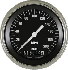 Hot Rod 3" Speedometer Gauge (200 MPH) image 1