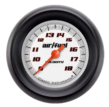Velocity White 2-1/8" Air Fuel Ratio Gauge image 1