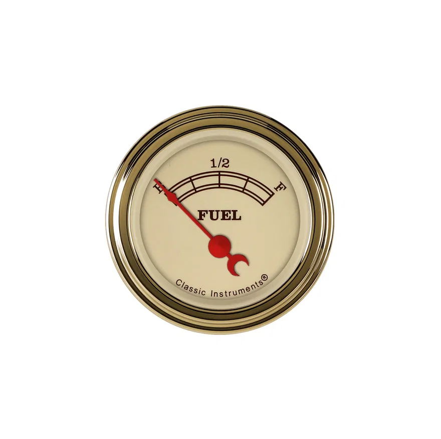 Vintage 2-1/8" Fuel Level Gauge (1975-2010 Ohm)