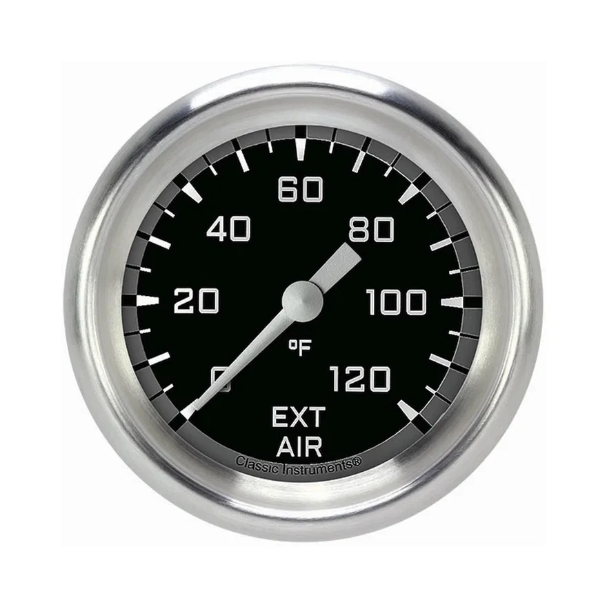 Autocross Gray 2-5/8" External Air Tempature Gauge