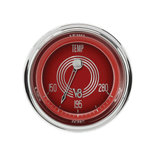 V8 Red Steelie 2-1/8" Water Temperature Gauge image 1