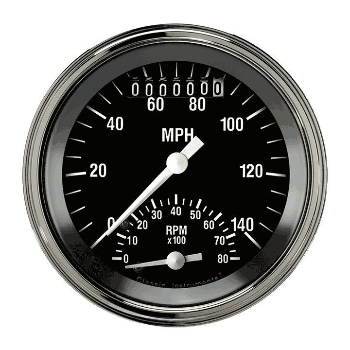Hot Rod 3-3/8" Ultimate Speedometer Gauge