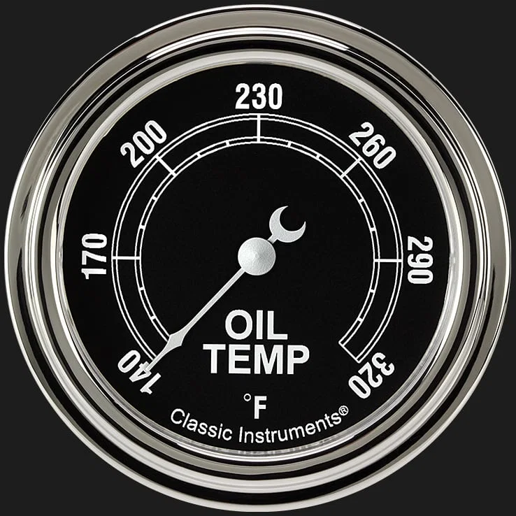 Traditional 2-5/8" Oil Temperature Gauge