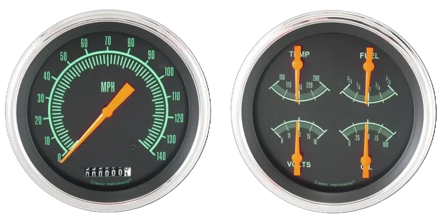 G/Stock 5" Speed, Quad and Tach Gauge GM