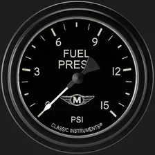 Moal Bomber 2-5/8" Fuel Pressure Gauge (15 PSI) image 1