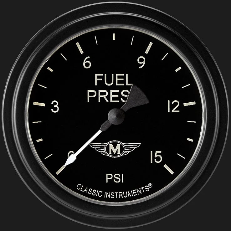 Moal Bomber 2-5/8" Fuel Pressure Gauge (15 PSI)