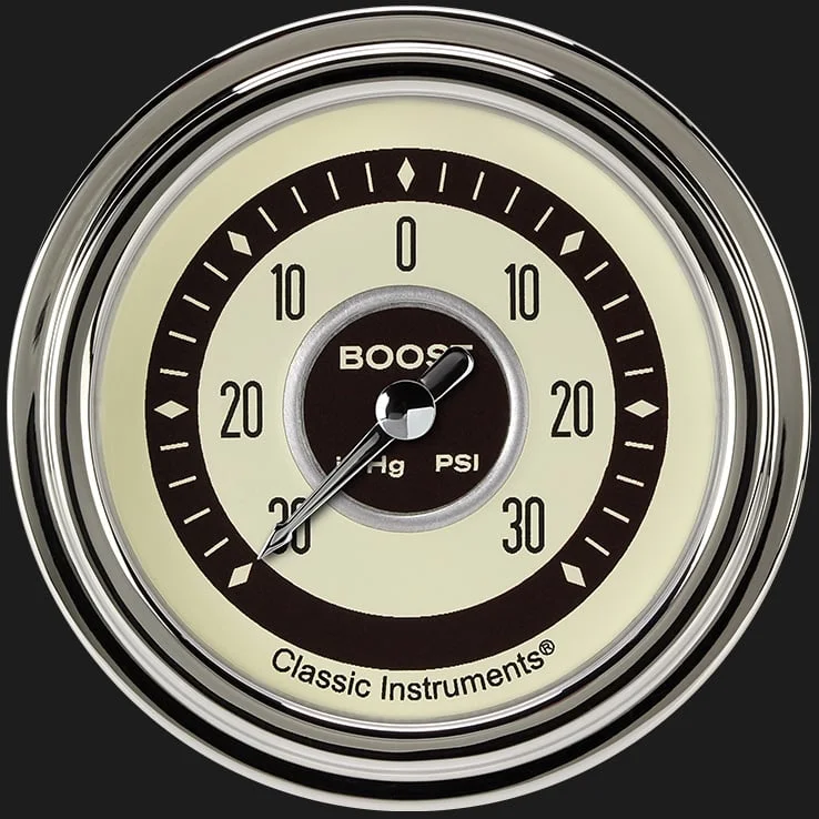 Nostalgia VT 2-5/8" Boost/Vac Gauge
