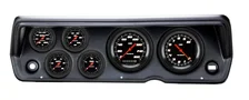 1970-76 Duster Velocity Black Full Sweep Six Gauge Set Mopar image 1