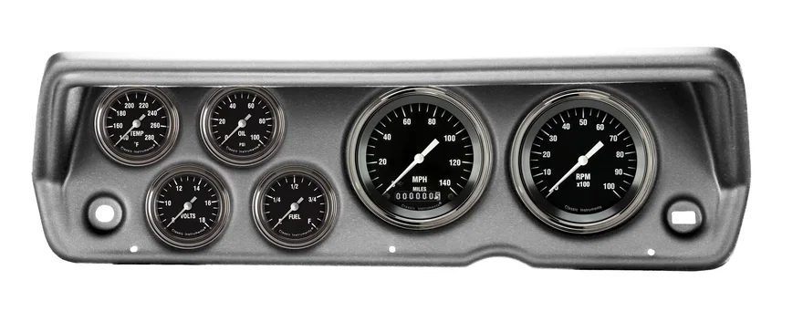 1970-76 Duster Hot Rod Full Sweep Six Gauge Set Mopar