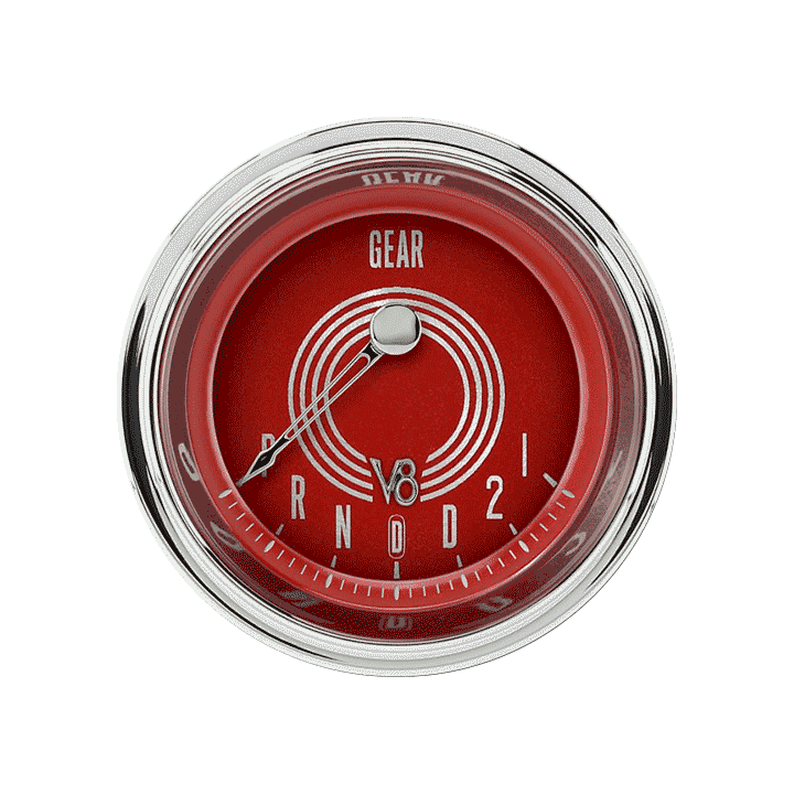 V8 Red Steelie 2-1/8" Gear SEL W/OD