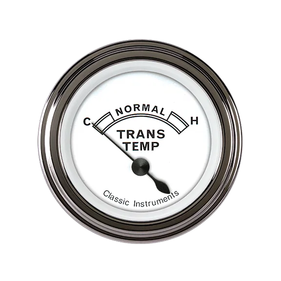 White 2-1/8" Transmission Temperature Gauge