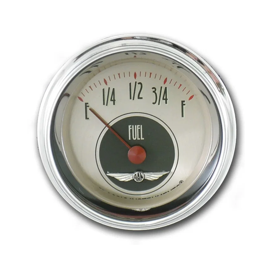 All American Nickel 2-1/8" Fuel Level Gauge