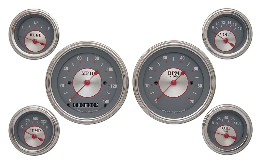 Silver Series Six Gauge Set