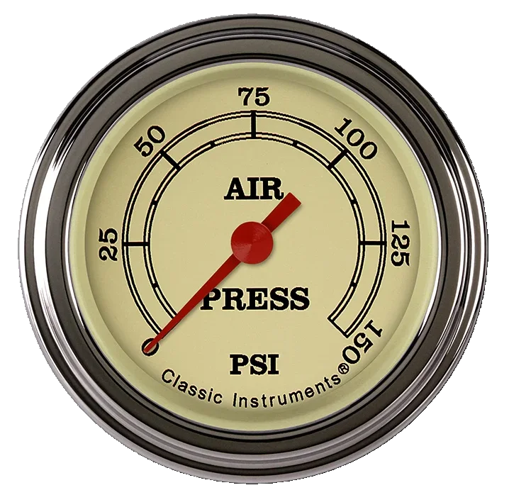 Vintage 2-1/8" Air Pressure Electric Gauge (150 PSI)