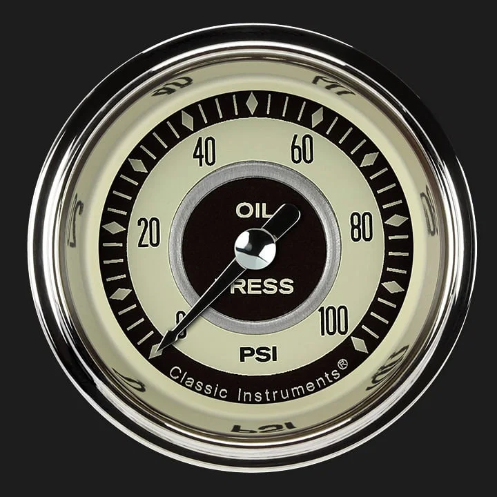 Nostalgia VT 2-1/8" Oil Pressure Gauge