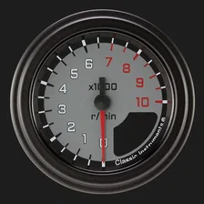 AutoCross Gray 2-1/8" Tachometer Gauge image 1