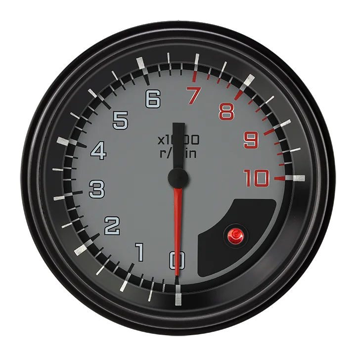 AutoCross Gray 3-3/8" Tachometer Gauge