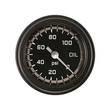 Autocross Gray 2-1/8" Oil Pressure Gauge image 1